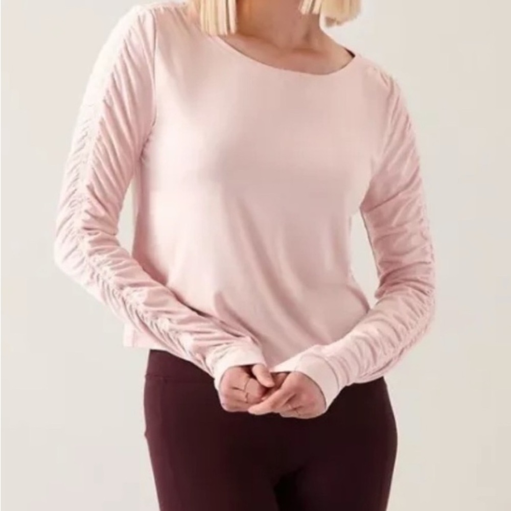 Athleta Pink Long Sleeve Top